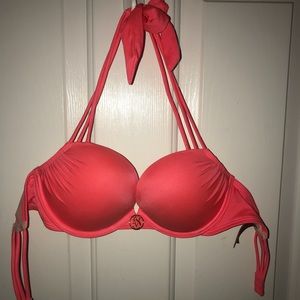 Victoria Secret Coral Push-Up Swim Top